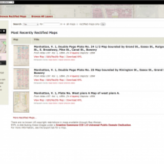 Screenshot of map warper.