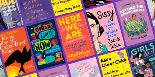 Book covers from NYPL's Essential Reads on Feminism list for teens