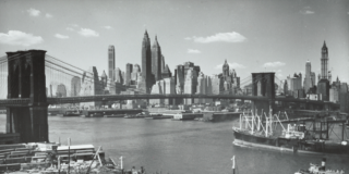 Historic photo of the Manhattan skyline